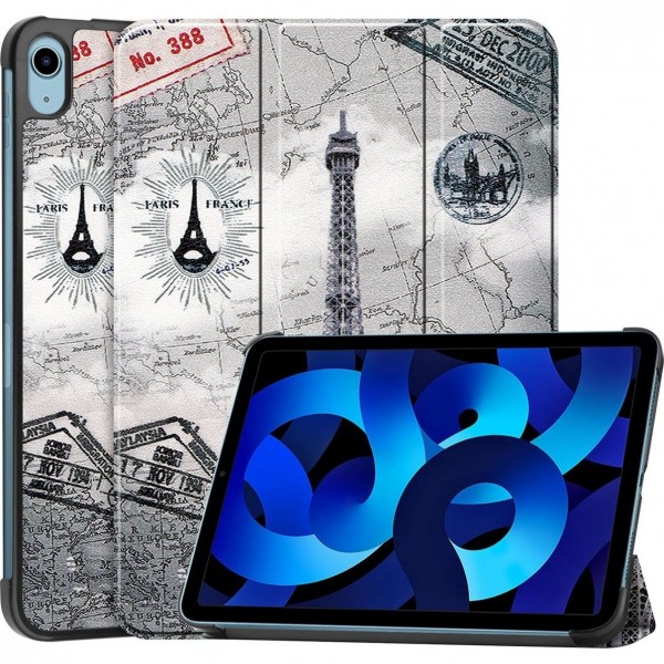 Mobigear Tri-Fold - Custodia per Apple iPad 10 (2022) - Eiffel Tower