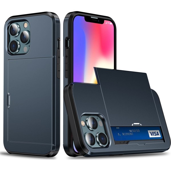 Mobigear Card - Cover posteriore in Plastica rinforzata per Apple iPhone 14