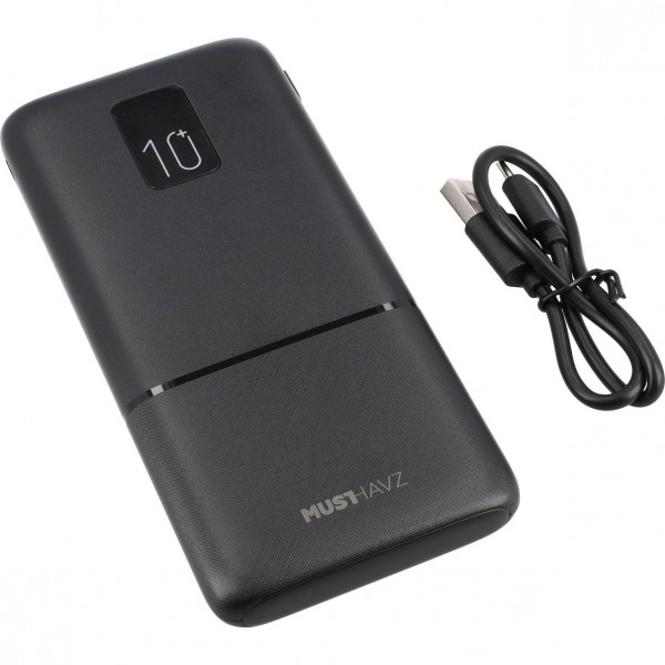 Musthavz - Power bank Triple USB / USB-C 10.000 mAh Power Delivery 20W - Nero